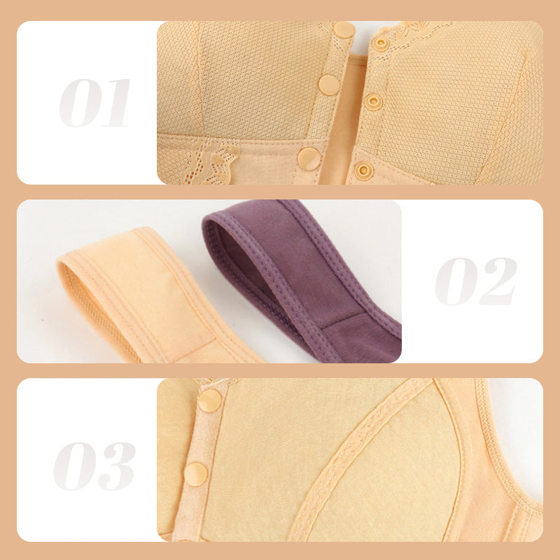 ⏰Ukentlig spesialtilbud: 40 % rabatt💟Pustende dame-BH i stor størrelse med åpning foran