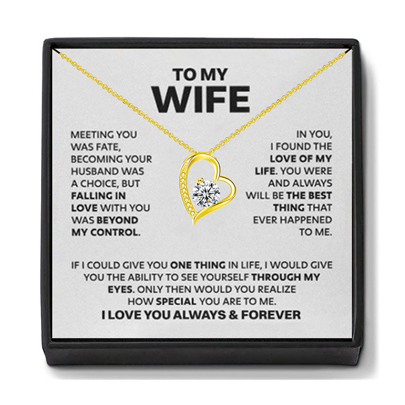 👪Til min datter – Halskjede «Kjærlighetens hjerte🍀