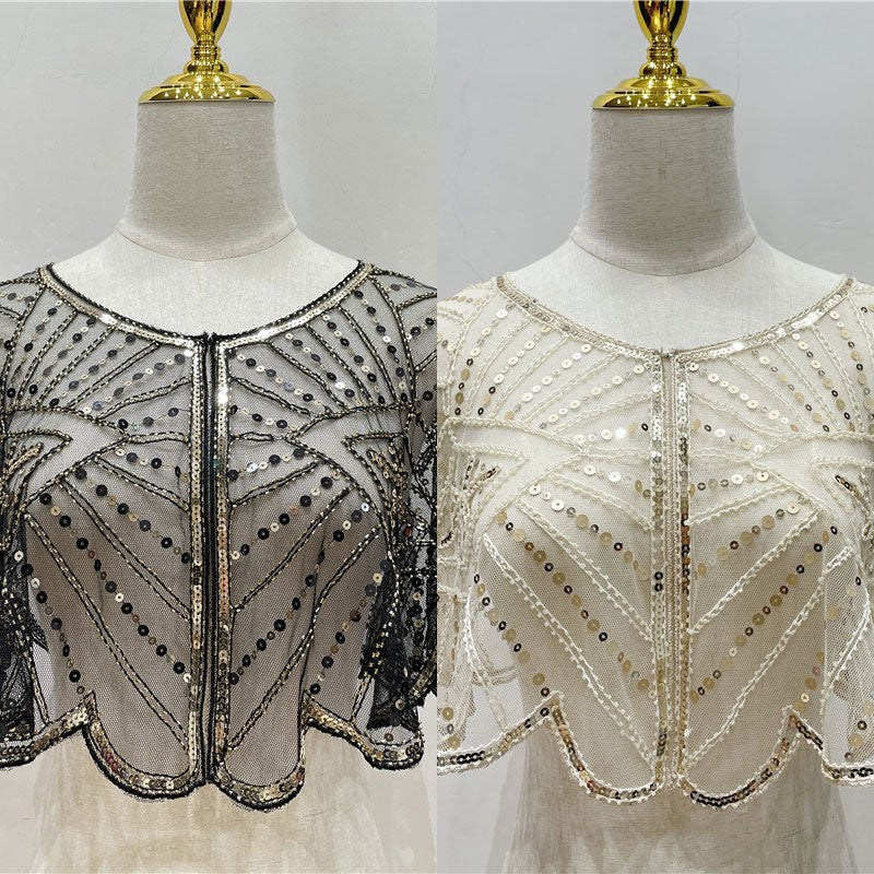 🔥2025 Ny ankomst✨Festlig sjal med blonder og paljetter