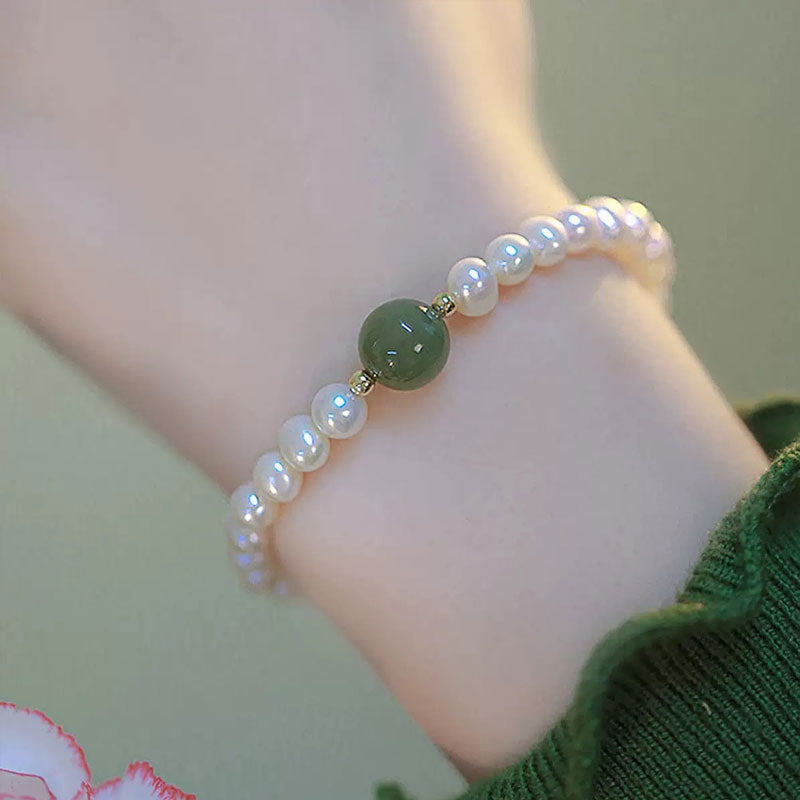 Stabelbart armbånd i skogstil💚