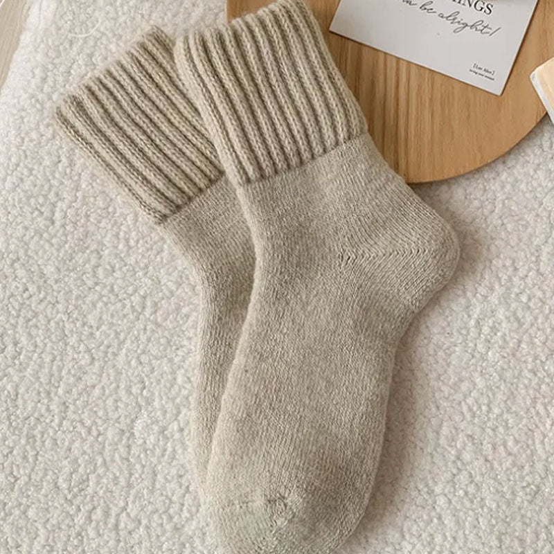 🧦 Varmende Ullsokker i Middelshøyde