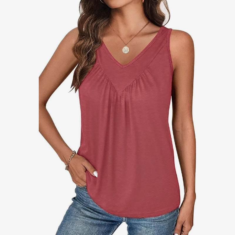 🔥Naisten rento hihaton T-paita