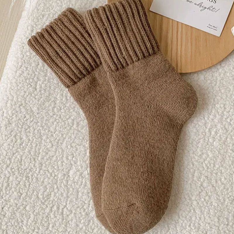 🧦 Varmende Ullsokker i Middelshøyde