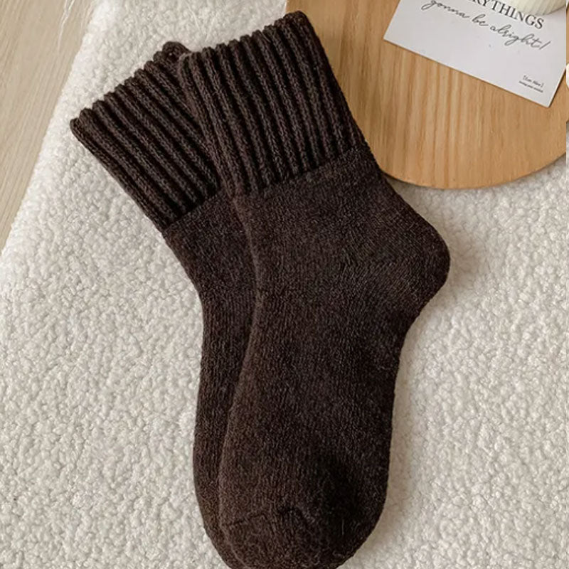 🧦 Varmende Ullsokker i Middelshøyde