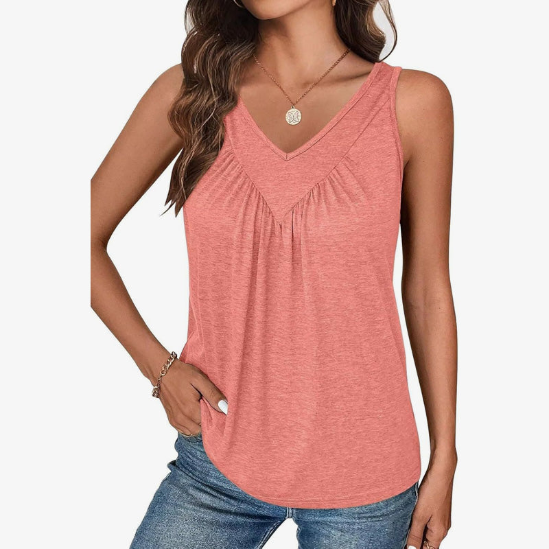 🔥Naisten rento hihaton T-paita