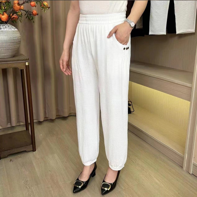 ⏳Begrenset tid 60 % rabatt💥Høyt livede harembukser i is-silk