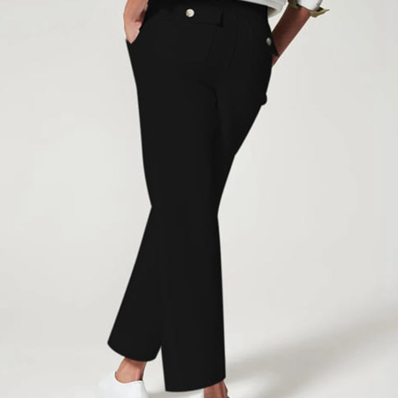 🔥2025 kuuma myynti🔥Stretch Twill leikatut leveälahkeiset housut