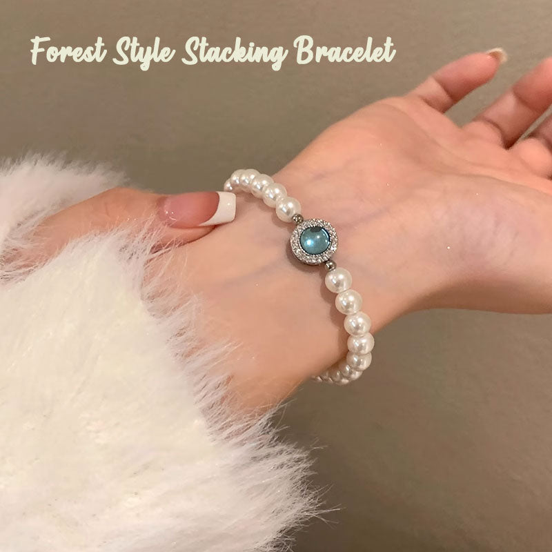 Stabelbart armbånd i skogstil💚