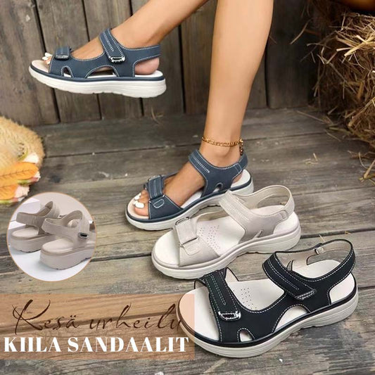 ☀️Naisten kiila sandaalit Hook & Loop hihnat