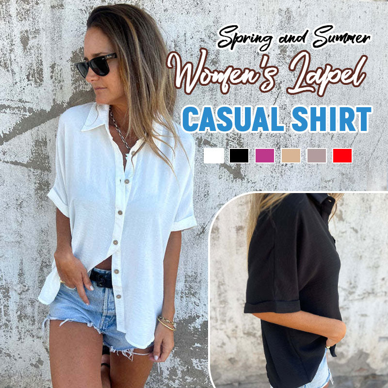 🌸Kevään erikoisuudet💐 Naisten rento yksivärinen löysä paita