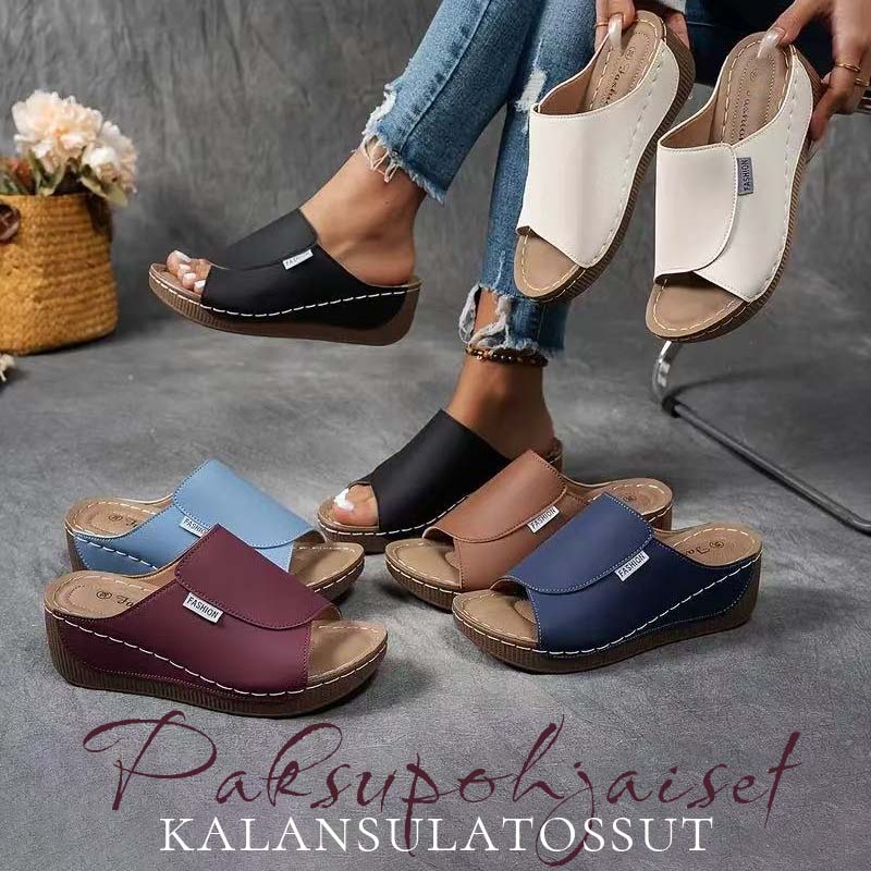 💥Hyvä myynti🔥Casual Wedge Slide Sandaalit naisille