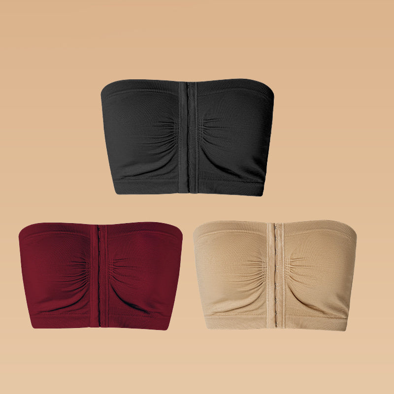 ⏰Ukentlig spesialsalg: Kjøp 2 få 1 gratis🎁Stor stroppeløs BH med pustende lukking foran