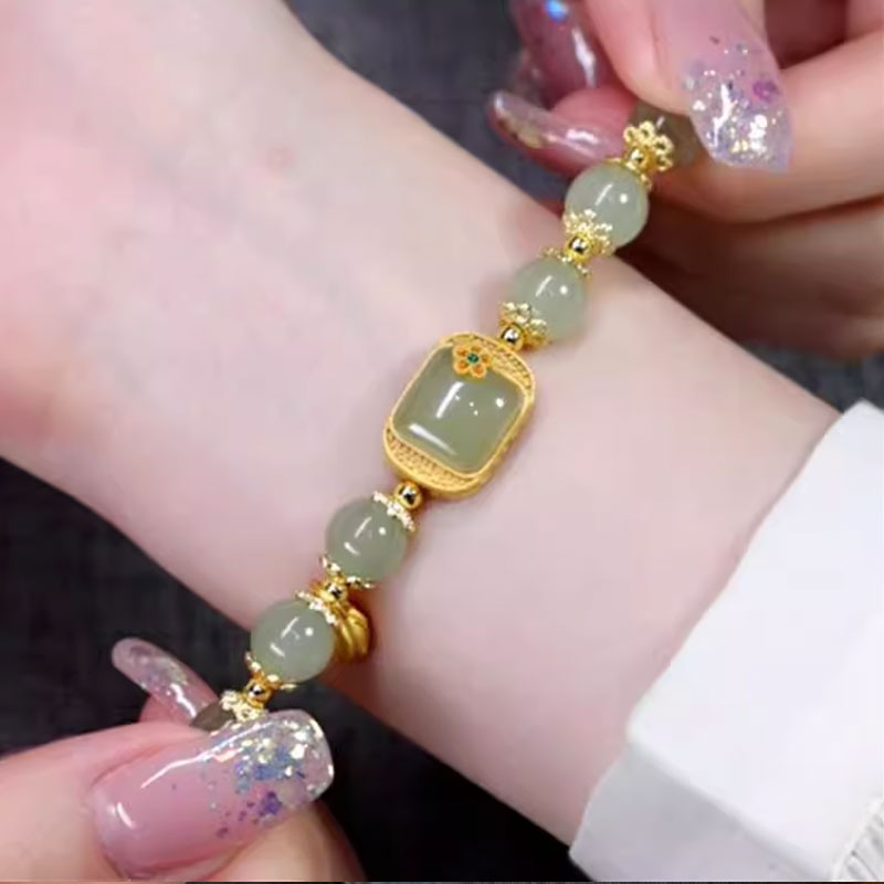 Stabelbart armbånd i skogstil💚