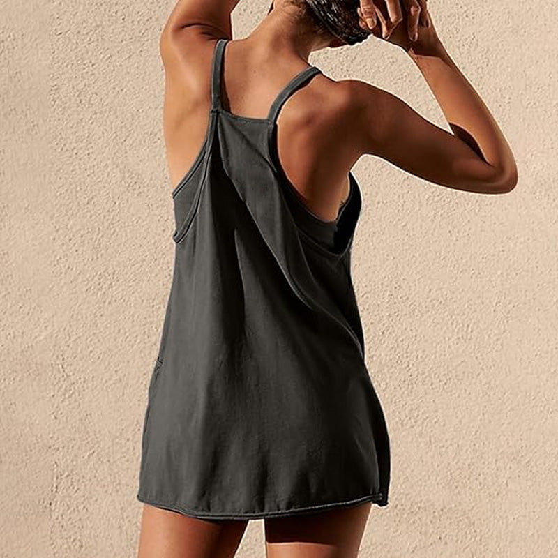 🔥2025 kuuma myynti🔥Naisten shortsipuku, jossa on henkselit