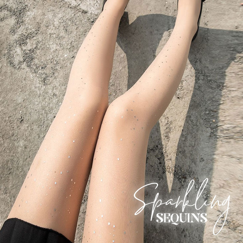 🔥🔥Sesongin vastaiset kampanjat - Naisten muoti Sexy Glitter Sequin sukat (Osta 1 saat 1 ilmaiseksi)