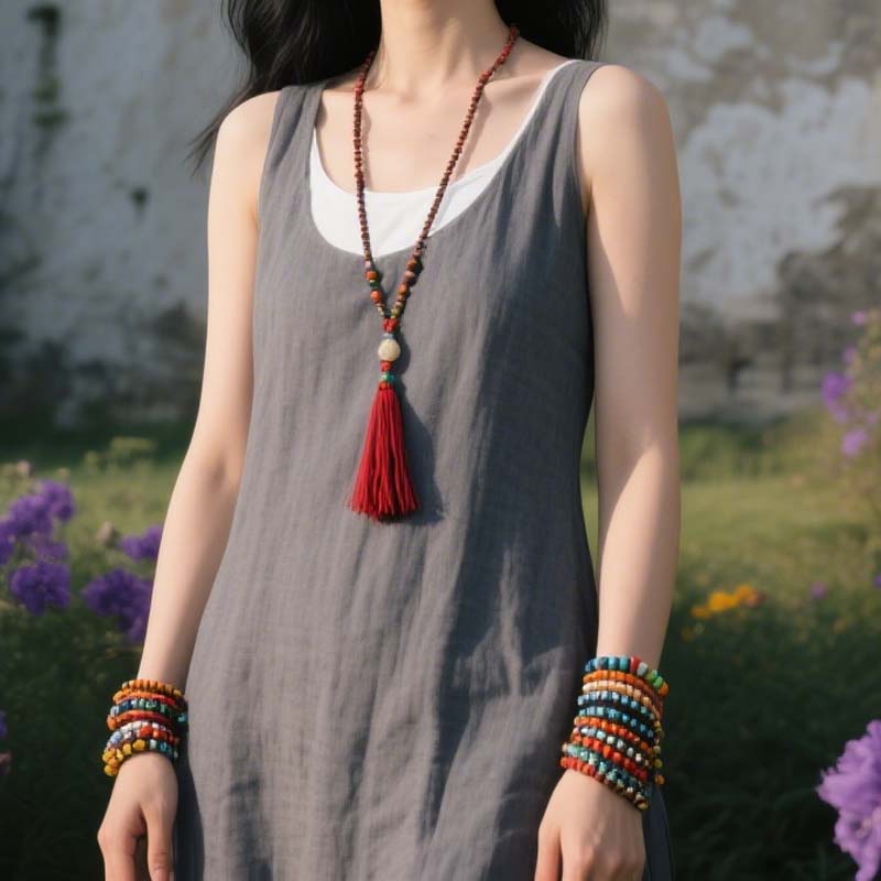 ☀️Todelt, løst sittende kjole