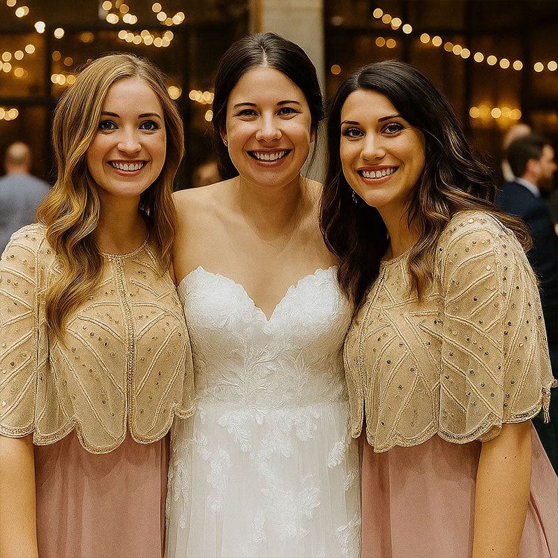 🔥2025 Ny ankomst✨Festlig sjal med blonder og paljetter