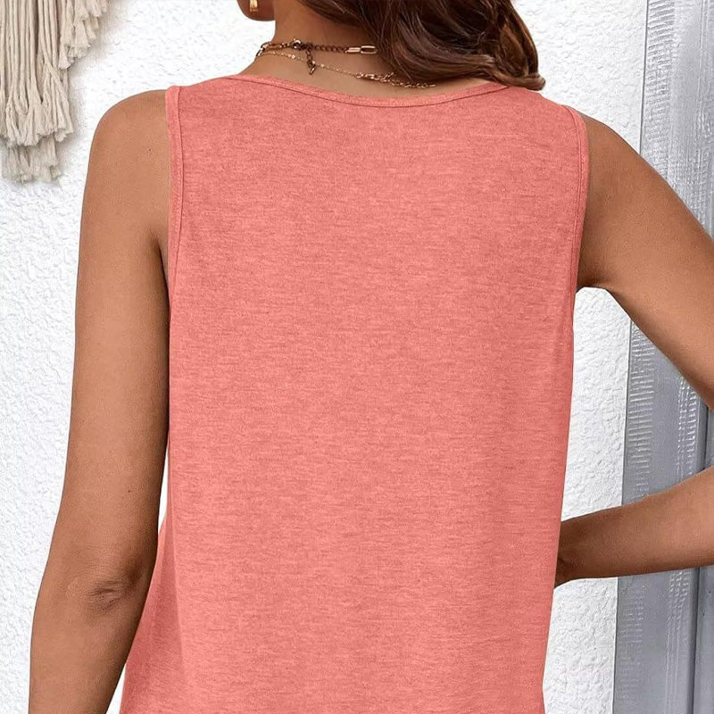 🔥Naisten rento hihaton T-paita