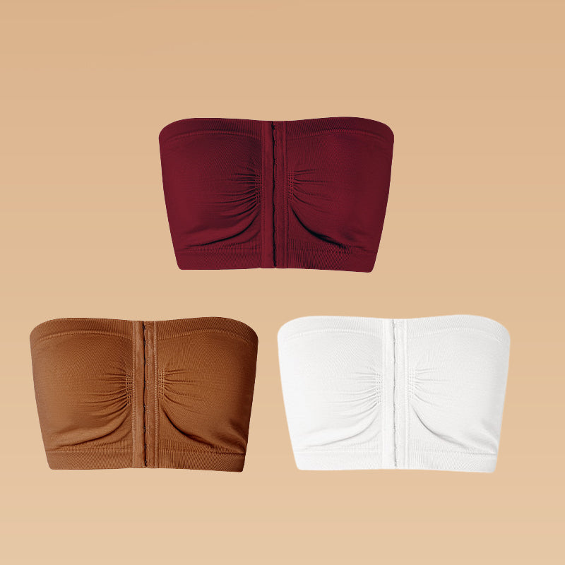 ⏰Ukentlig spesialsalg: Kjøp 2 få 1 gratis🎁Stor stroppeløs BH med pustende lukking foran