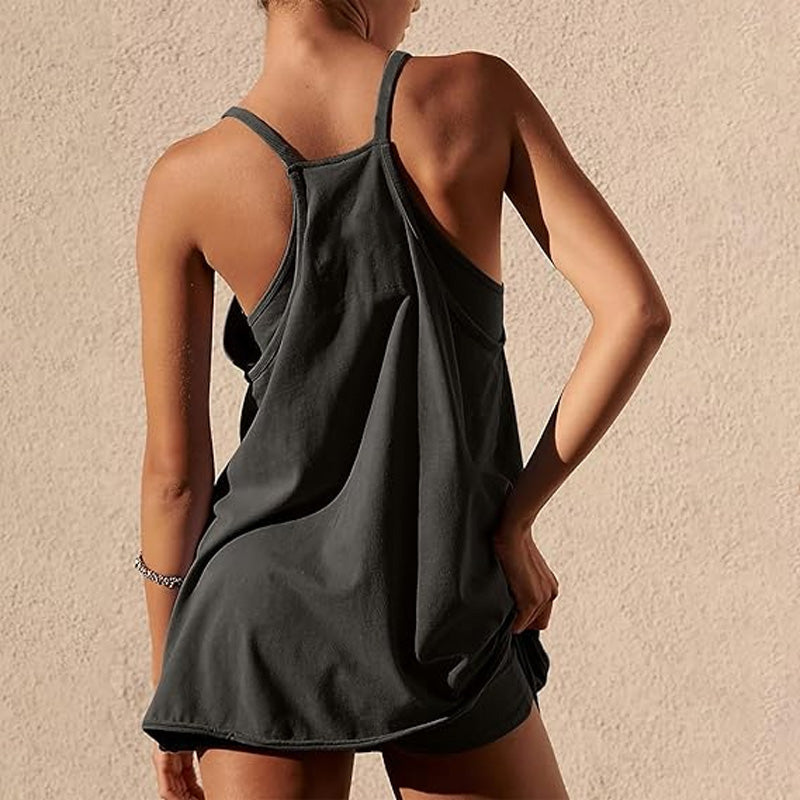 🔥2025 kuuma myynti🔥Naisten shortsipuku, jossa on henkselit