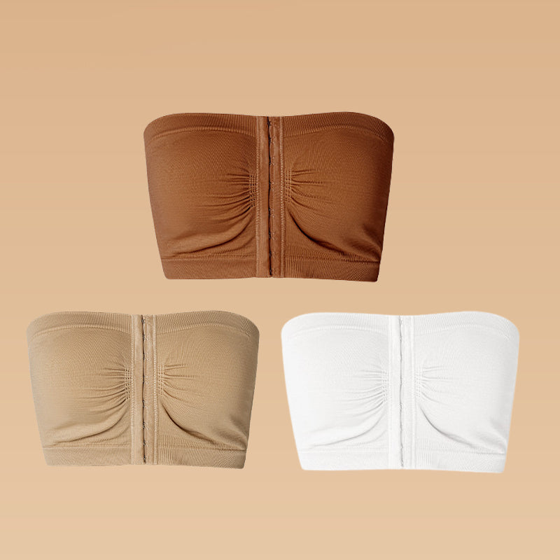 ⏰Ukentlig spesialsalg: Kjøp 2 få 1 gratis🎁Stor stroppeløs BH med pustende lukking foran