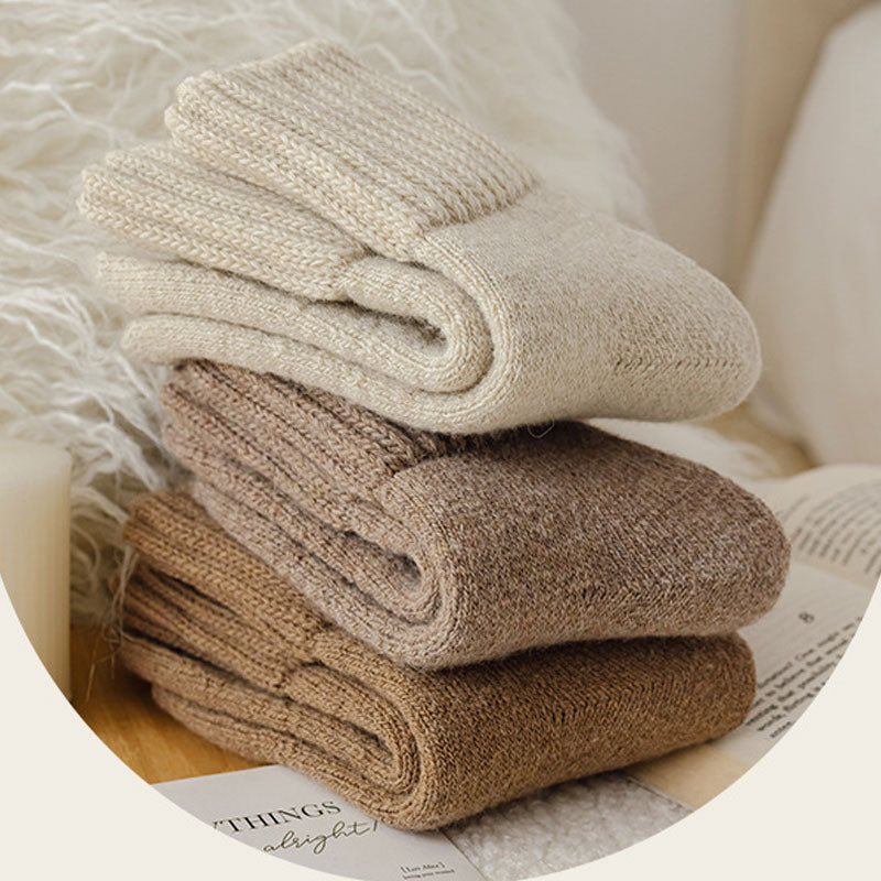 🧦 Varmende Ullsokker i Middelshøyde