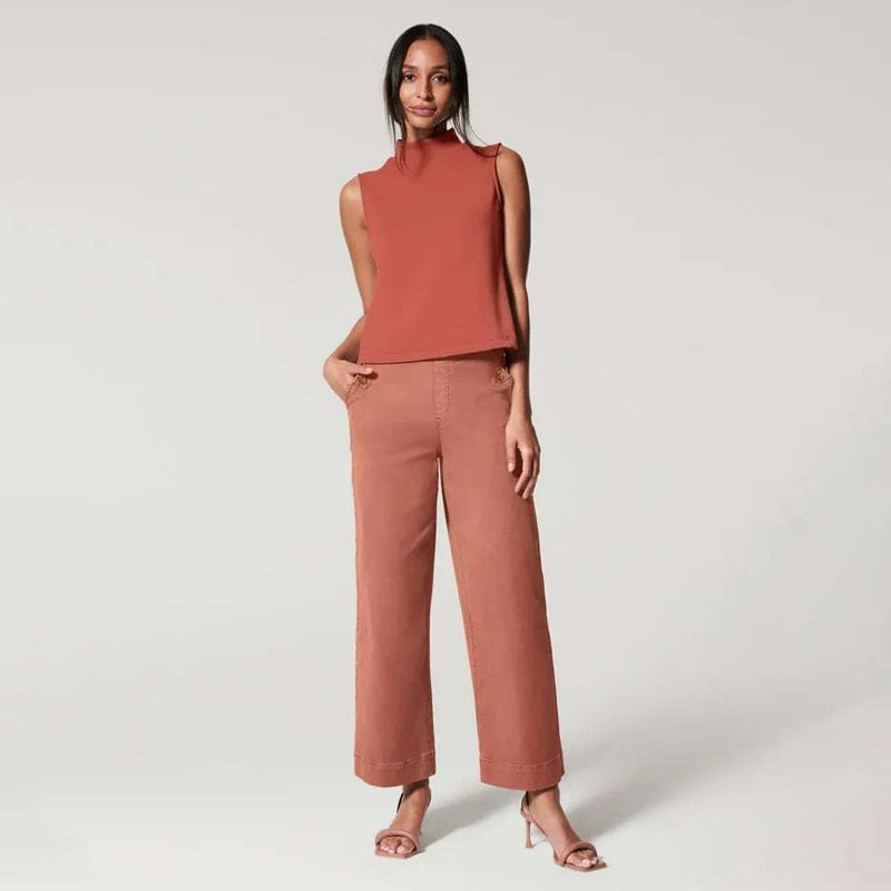 🔥2025 kuuma myynti🔥Stretch Twill leikatut leveälahkeiset housut