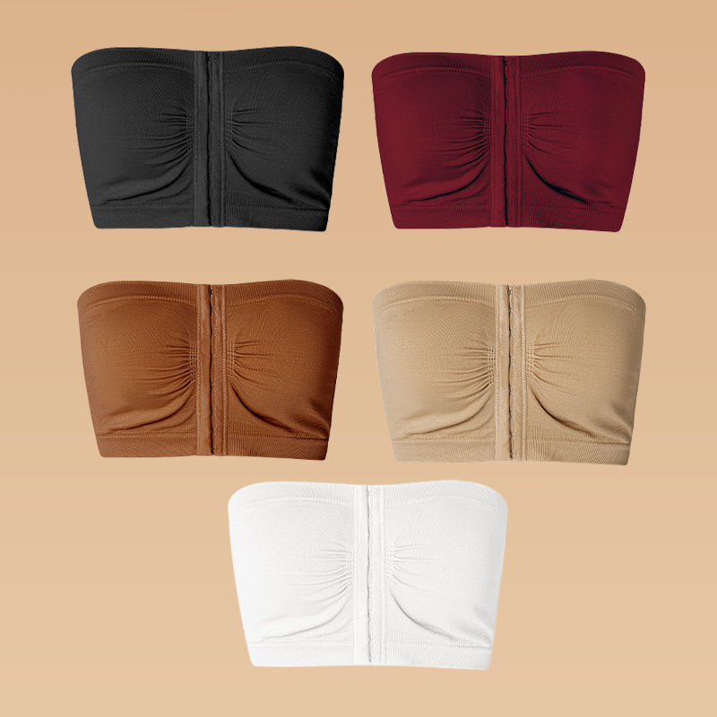 ⏰Ukentlig spesialsalg: Kjøp 2 få 1 gratis🎁Stor stroppeløs BH med pustende lukking foran