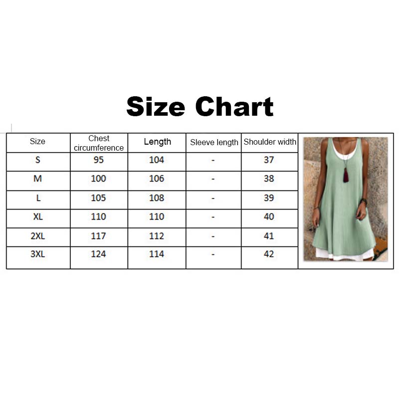 ☀️Todelt, løst sittende kjole