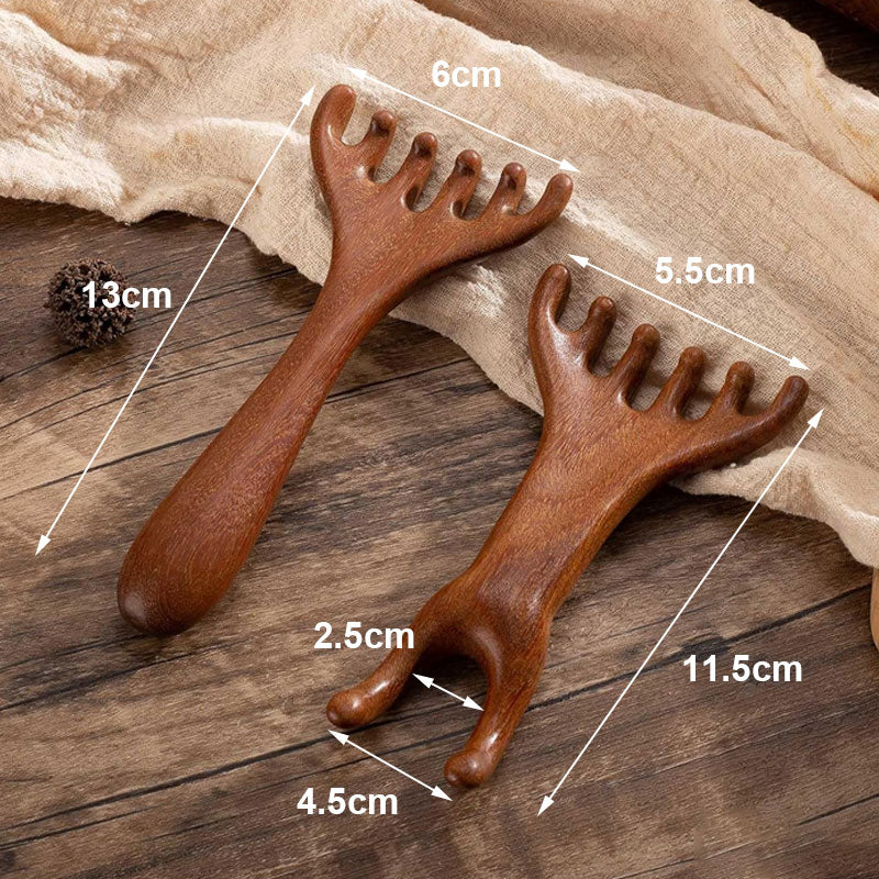 🎁Äitienpäivä Special Osta 1 saat 1 ilmaiseksi🦌 Kaksikäyttöinen sarvikuonohierontakampa 🛀✨