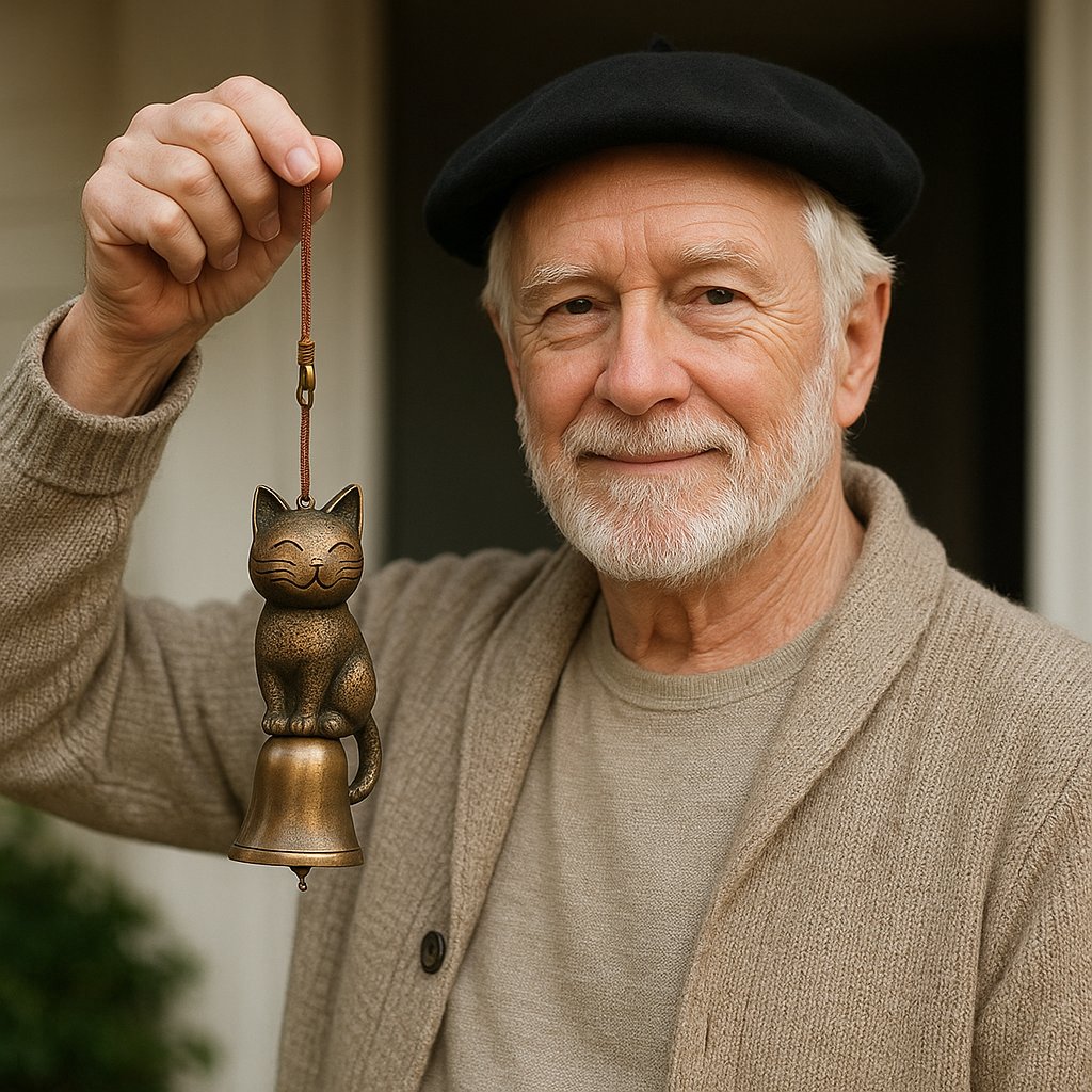 ⏳Aktuelt tilbud: 60 % rabatt🐱Håndlaget retro klokke med kattevugg