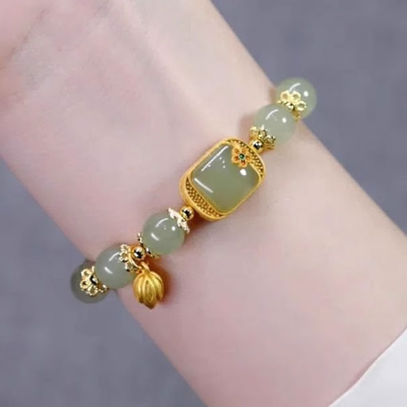 Stabelbart armbånd i skogstil💚