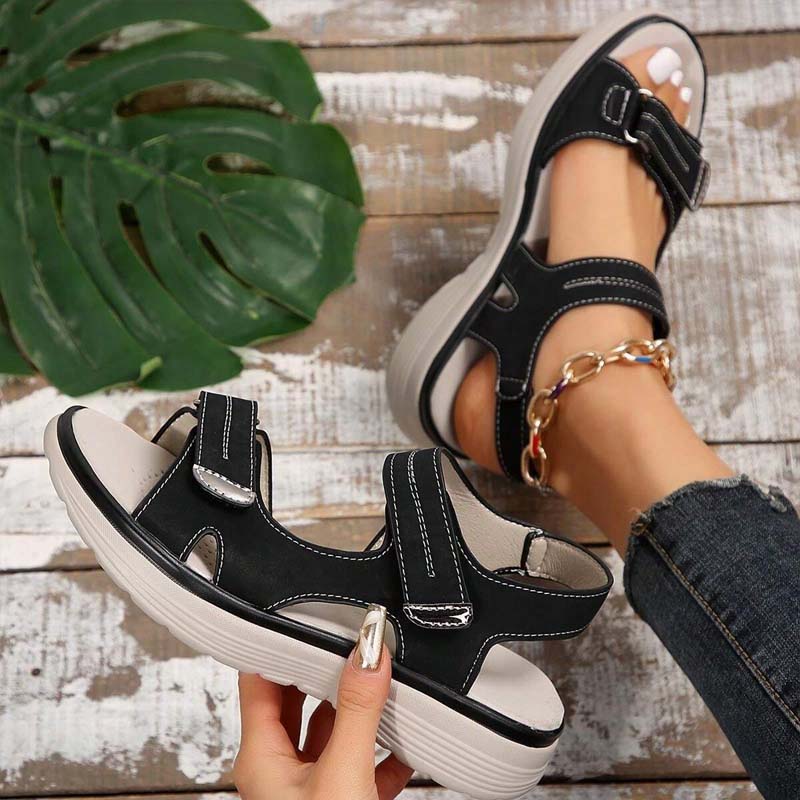 ☀️Naisten kiila sandaalit Hook & Loop hihnat