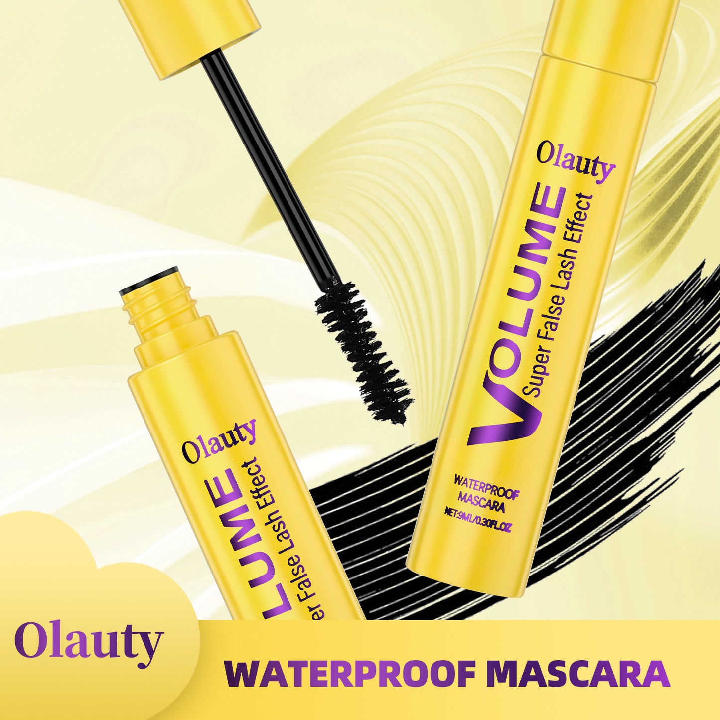 Boble-mascara💛✨Formel for volum og lengde for fyldige, adskilte vipper