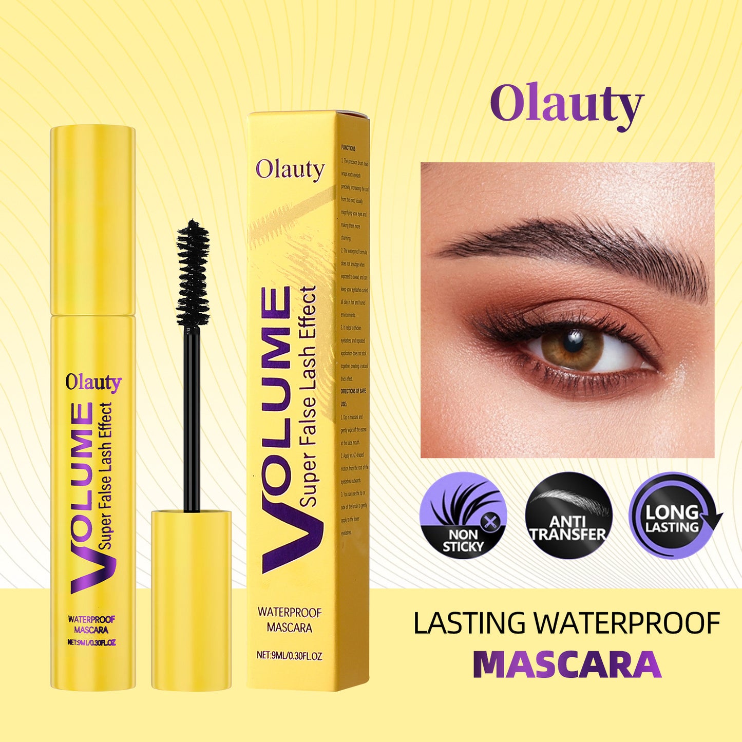 Boble-mascara💛✨Formel for volum og lengde for fyldige, adskilte vipper