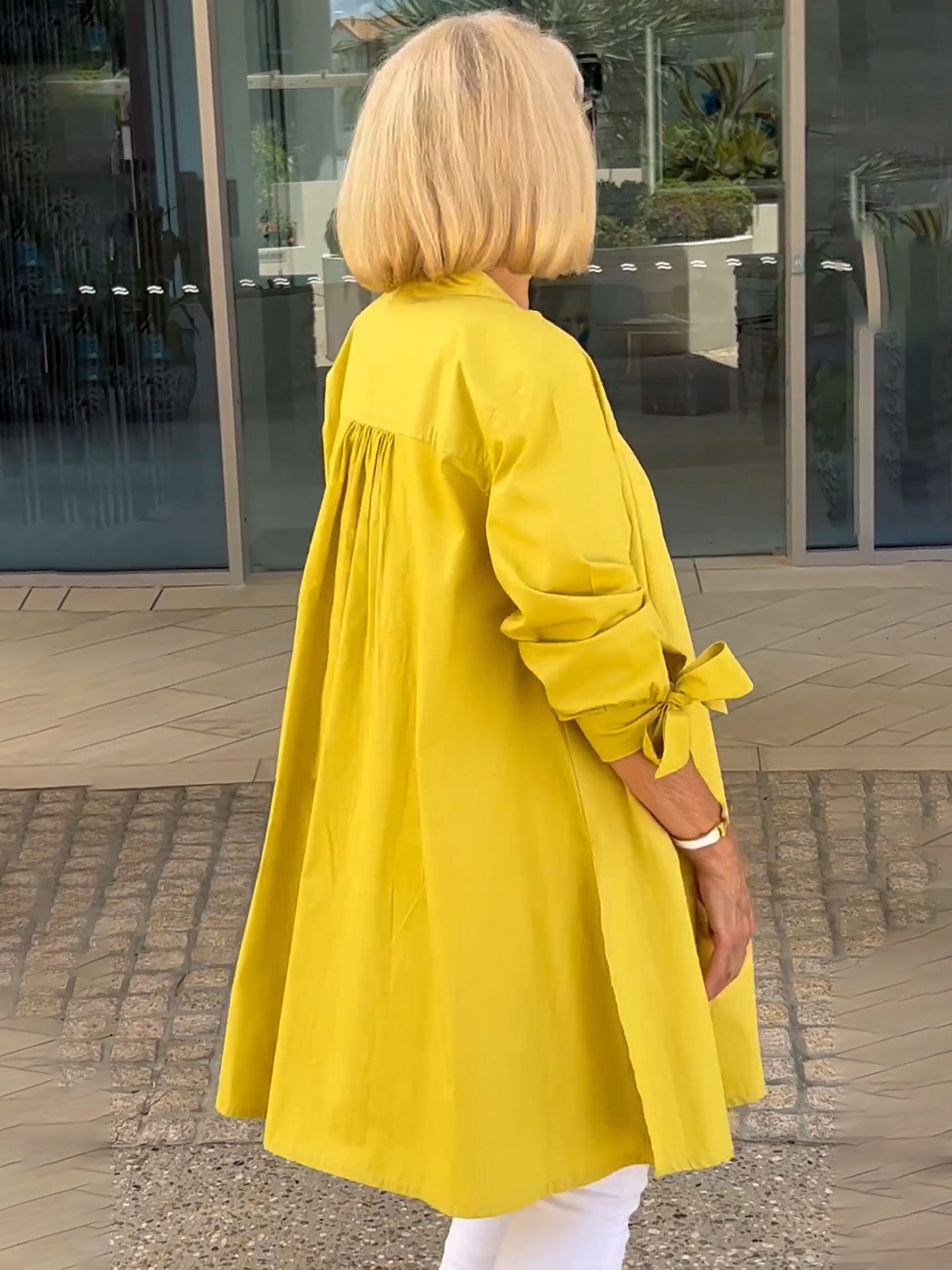 ✨Enkeltradet knappekrage, elegant cardigan i ensfarget langermet design