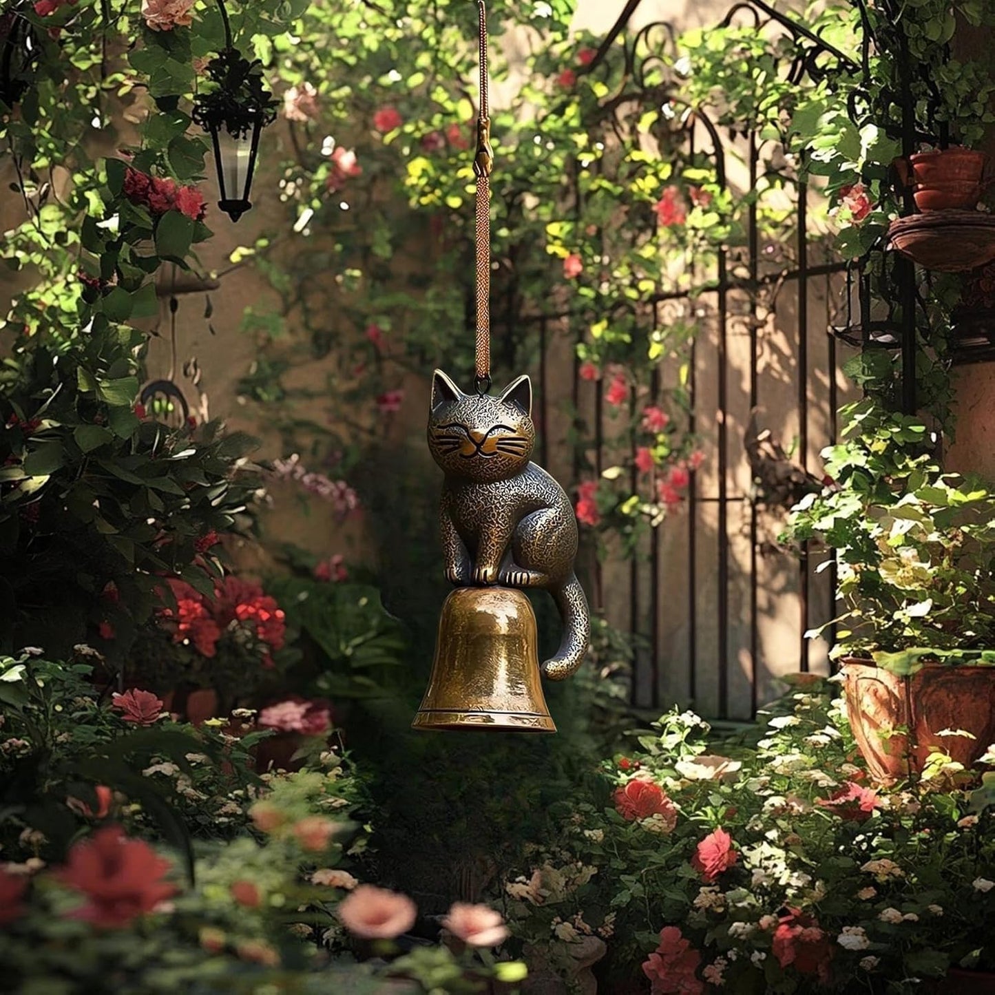 ⏳Aktuelt tilbud: 60 % rabatt🐱Håndlaget retro klokke med kattevugg