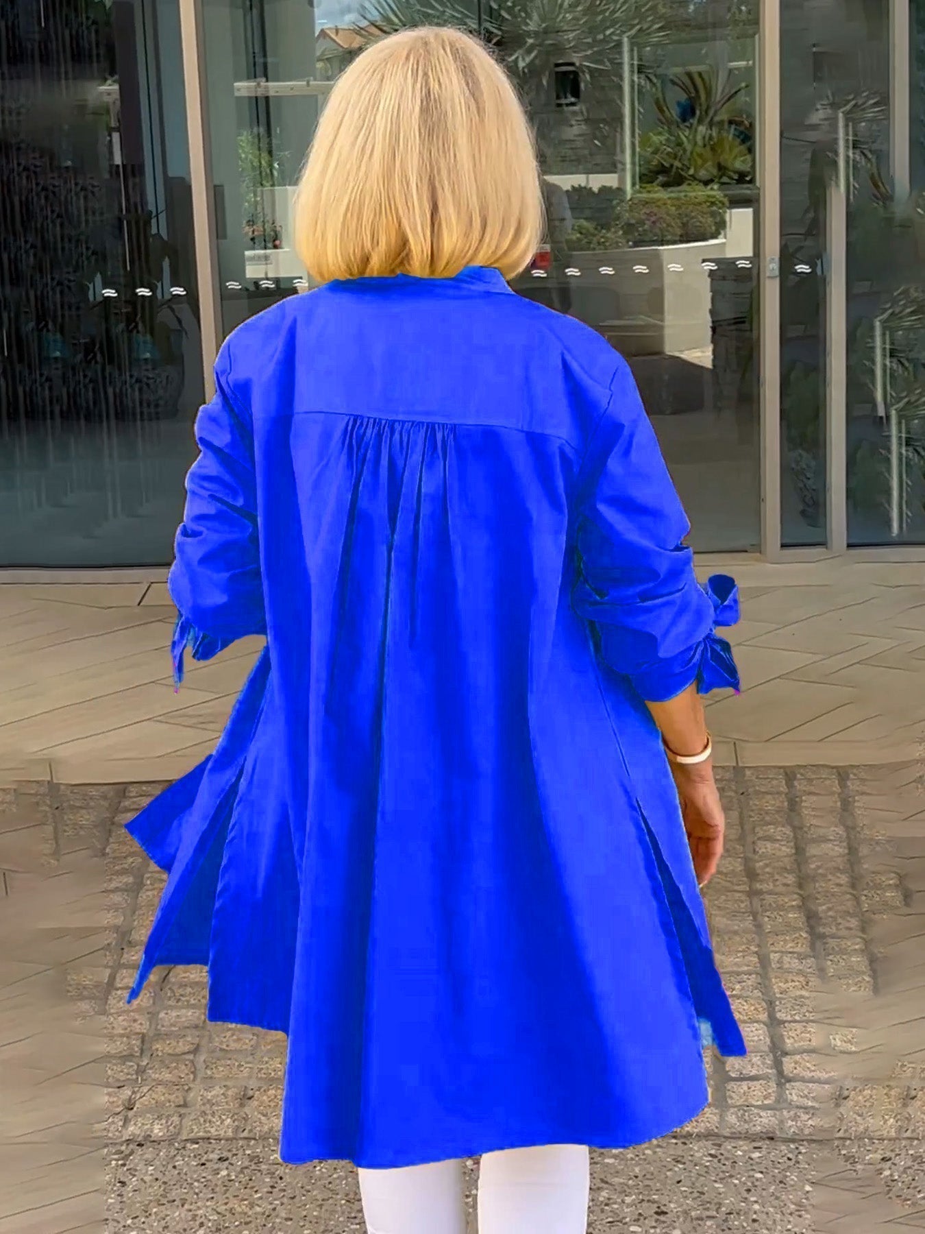 ✨Enkeltradet knappekrage, elegant cardigan i ensfarget langermet design